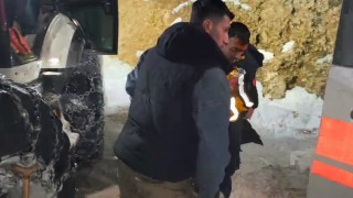 Sasonda kar nedeni ile mahsur kalan hasta kurtarıldı