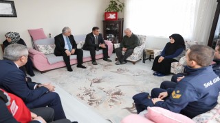 Şehit ailesine veda ziyareti
