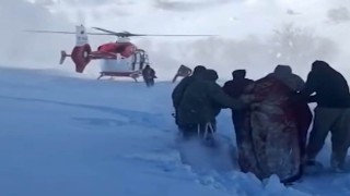 Şemdinlide nefes kesen kurtarma: Kar esaretindeki hamile kadın için zamanla yarış