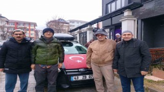 Simavlı 4 kişi özel araçlarıyla Umre yolculuğuna çıktı