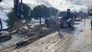 Sinopta heyelan sonrası onarım mesaisi