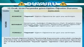 Sinopta taşımalı eğitime kar molası