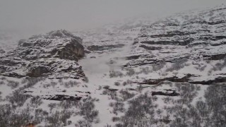 Şırnakta çığ düşme anı kamerada
