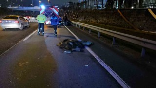 Şişlide bariyerlere çarpan motosikletli feci şekilde hayatını kaybetti