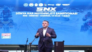 SNX Türkiye Dünya Kar Motosikleti Şampiyonasının açılış seremonisi Rizede gerçekleştirildi
