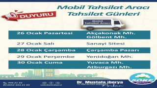 Sökede mobil tahsilat aracı mahallelere geliyor