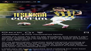 Szymanski, Fenerbahçeye veda etti
