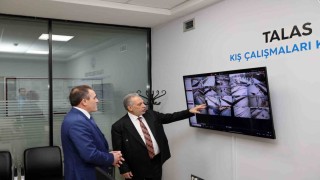 Talasta kış çalışmalarına teknolojik takip