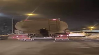 Tanker arkasında tehlikeli yolculuk