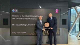 TBF Başkanı Türkoğlundan FIBA Genel Sekreteri Zagklise ziyaret