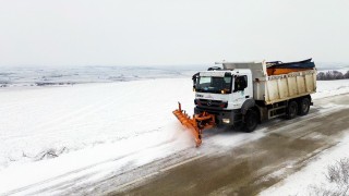 Tekirdağ Büyükşehir ekiplerinden kar mesaisi