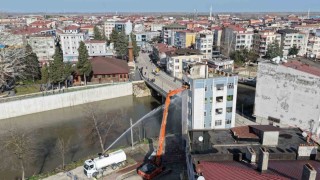 Terme Çayı Islah Projesinde yıkımlar başladı