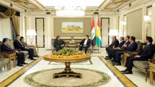 Terör örgütü SDG elebaşı Mazlum Abdi, ABDli Özel Temsilci Barrack ve IKBY Başkanı Barzani ile görüştü