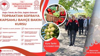 Topraktan Sofraya Kapsamlı Bahçe Bakım Kursu için başvurular başladı