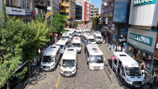 Trabzonda dolmuşlar yeni yerine taşınıyor