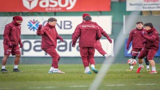 Trabzonspor, Kasımpaşa maçı hazırlıklarına ara vermeden başladı