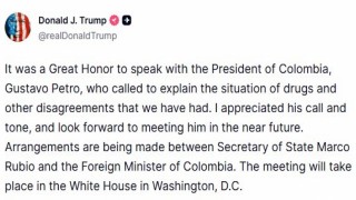 Trump: Petro’yu Beyaz Saray’da Ağırlamak İstiyorum