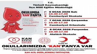 Türkelide okullarda kan bağışı kampanyası