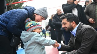 Tuzlada yeni açılan Oyun Parkı Sokağı yarıyıl şenliğinde çocukları buluşturdu