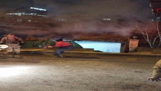 Ümraniyede korkutan gecekondu yangını