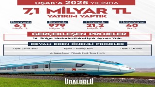 Uşaka 2025 yılında 7,1 milyar TLlik ulaşım yatırımı