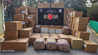 Uşakta kaçak tütün ve makaron operasyonu