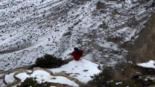 Uzundere semalarında nefes kesen atlayış