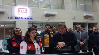 Vali Aydoğdudan 112 Acil Çağrı Merkezine yılbaşı ziyareti