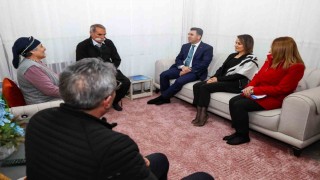 Vali Aygölden üç kuşağı buluşturan aileye ziyaret