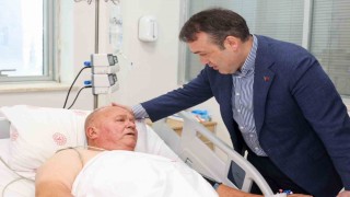 Vali Sözerden muhtara geçmiş olsun ziyareti