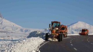 Vanda kar mesaisi: Yol kenarlarında biriken kar kütleleri temizleniyor