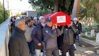 Vefat eden polis memuru törenle son yolculuğuna uğurlandı