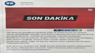 Nevşehir’de Yalan habere gözaltı