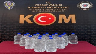 Yozgatta 100 litre kaçak alkol ele geçirildi
