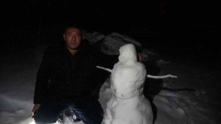 Yozgatta kar yağışı yüzleri güldürdü