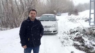 Yozgatta mahsur kalan araç özel idare ekiplerince kurtarıldı