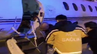 11 aylık bebek uçak ambulansla Vandan İstanbula sevk edildi