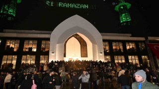 3 bin kişilik cami ilk teravihle hizmete girdi