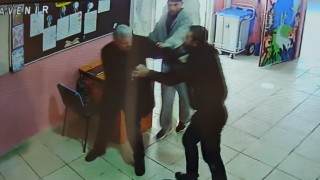 Ahlatta okul müdürlerine saldırı görüntüleri ortaya çıktı