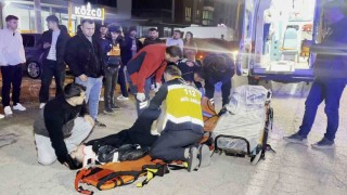 Aksarayda otomobil ile motosiklet çarpıştı, sürücü ağır yaralı