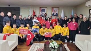 Avrupa Şampiyonu Samsunda coşkuyla karşılandı