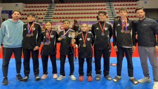 Aydınlı sporcular Arnavutluktan beş madalya ile döndü