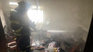 Babaeskide ev yangını söndürüldü