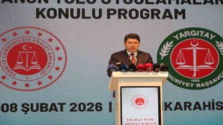 Bakan Tunç: 2025de 11 milyon 779 bin 741 derdest dosya bulunurken, 14 milyon 41 bin 279 dosyada karar verildi