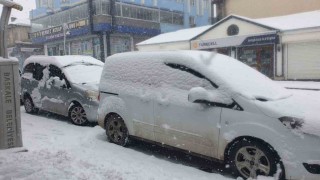 Başkalede kar yağışı