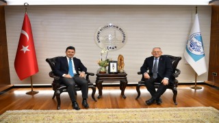 Başkan Büyükkılıç, Bakan Yardımcısı Poyraz ve Genel Müdür Eyigünü konuk etti