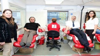 Başkan Eroldan anlamlı hareket : Bir Ünite Kan, Bir Hayat