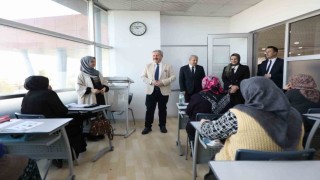 Başkan Palancıoğlu, sosyal tesislerde kursiyerlerle buluştu