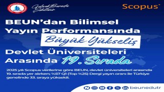 BEUNdan bilimsel yayın performansında büyük yükseliş