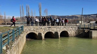 Beyşehirde kuruyan tabiat harikası yeniden suya kavuştu